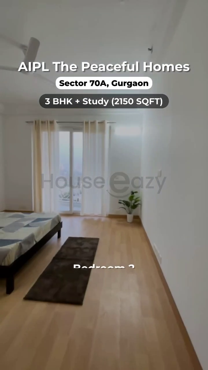 This is a very beautiful 3bhk with study apartment in Aipl the peaceful homes, Sector 70A Gurgaon